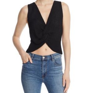 Brand new black knit tank